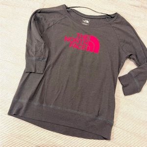 North face top, off shoulder